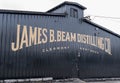 Clermont, Kentucky, USA January 26, 2024 A building in the James Beam Distillery complex
