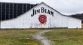 Clermont, Kentucky, USA January 26, 2024 Buildings in the James Beam Distillery complex