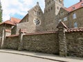 Clervaux Abbey from street Royalty Free Stock Photo
