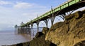 Clevedon pier at low water