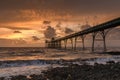 Clevedon Pier, somerset at sunset