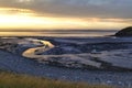 Clevedon sea sunset low tide boats