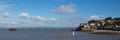 Clevedon Somerset pier and seafront panoramic view