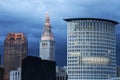 Cleveland evening time Royalty Free Stock Photo