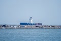 Cleveland Harbor West Pierhead Lighthouse frozen in ice Royalty Free Stock Photo