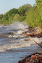 The summer shores of the west side of Cleveland - OHIO - LAKE ERIE Royalty Free Stock Photo