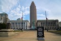 Cleveland Memorial Plaza: `Please honor our veterans` Royalty Free Stock Photo