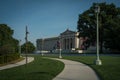 Cleveland museum of art and the walkway closeup Royalty Free Stock Photo