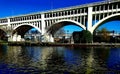 Cleveland, Ohio bridge, summer 2019 Royalty Free Stock Photo