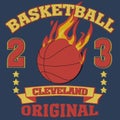 Cleveland Ohio sport typography