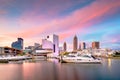 Cleveland, Ohio, USA Downtown Cityscape Royalty Free Stock Photo