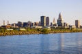 Cleveland skyline seen from Lake Erie