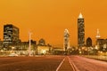 Cleveland after sunset Royalty Free Stock Photo