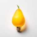 Clever Wit: Yellow Light Bulb With Fruit Design