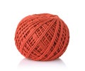 Clew of red cotton thread Royalty Free Stock Photo