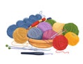 Clews and skeins of thread