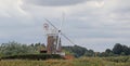 Cley Windmill and footpath sign Royalty Free Stock Photo