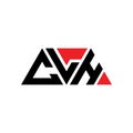 CLH triangle letter logo design with triangle shape. CLH triangle logo design monogram. CLH triangle vector logo template with red Royalty Free Stock Photo