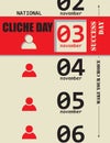 Cliche Day Royalty Free Stock Photo