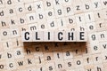 Cliche word concept Royalty Free Stock Photo