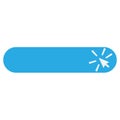 Click blank button with arrow pointer clicking icon