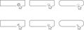 Click Blank Button with pointer clicking. Mouse Pointer Pictogram. Action button. Cursor icon. Vector illustration Royalty Free Stock Photo