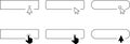 Click Blank Button with pointer clicking. Mouse Pointer Pictogram. Action button. Cursor icon. Vector illustration Royalty Free Stock Photo