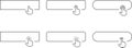 Click Blank Button with pointer clicking. Mouse Pointer Pictogram. Action button. Cursor icon. Vector illustration Royalty Free Stock Photo
