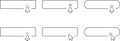 Click Blank Button with pointer clicking. Mouse Pointer Pictogram. Action button. Cursor icon. Vector illustration Royalty Free Stock Photo
