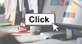Click Choose Add Button Interface Concept