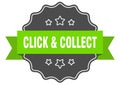 click & collect label. click & collect isolated seal. sticker. sign