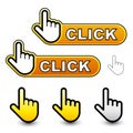 Click hand cursor labels