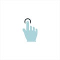 Click hand icon. Royalty Free Stock Photo