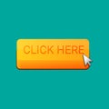 Click here button with arrow icon. Royalty Free Stock Photo