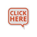 `Click Here` button, Click here icon, Click here sign Royalty Free Stock Photo