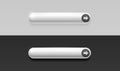 Click here button, link mouse click, color set black white. Vector illustration Royalty Free Stock Photo