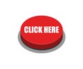 Click here button red Royalty Free Stock Photo