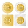 Click Here Button on White Background Royalty Free Stock Photo