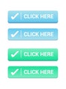 Click Here Buttons Royalty Free Stock Photo