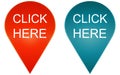 Click here buttons Royalty Free Stock Photo