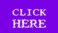 Click Here cloud text effect violet isolated background