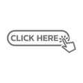 Click here vector button Royalty Free Stock Photo