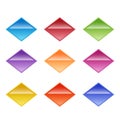 Set design vector triangle button for web icon Royalty Free Stock Photo