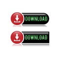 Set design vector triangle button for web icon Royalty Free Stock Photo