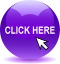 Click here web button Royalty Free Stock Photo