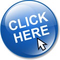 Click here web button Royalty Free Stock Photo