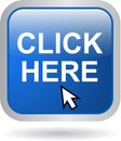 Click here web button Royalty Free Stock Photo