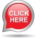 Click here web button Royalty Free Stock Photo
