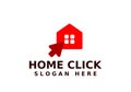 Click home Logo Template Design Vector, Emblem, Design Concept, Creative Symbol, Icon Royalty Free Stock Photo