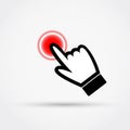 Click icon vector illustration. Royalty Free Stock Photo